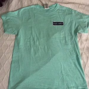 Simply Southern T-Shirt - Mint Green/Lt Blue
